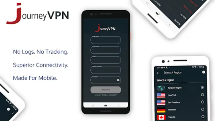 JourneyVPN - Private & Secure android App screenshot 1