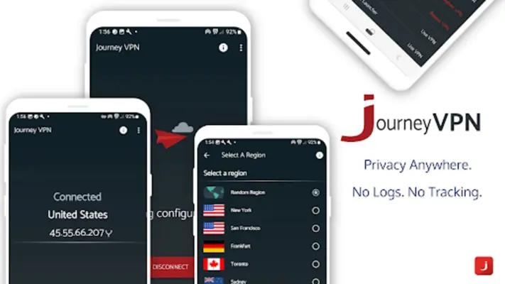 JourneyVPN - Private & Secure android App screenshot 2